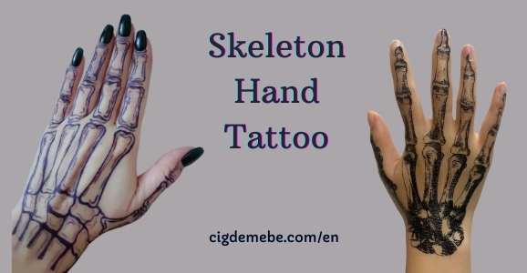 Skeleton Hand Tattoo - Doula Birth Coach Services Natural Childbirth